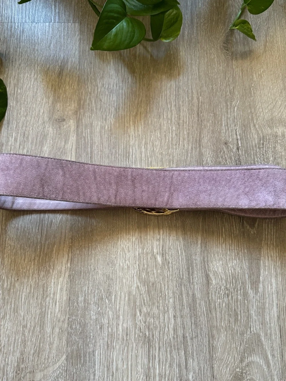 Y2K Pink Suede Rhinestone Buckle Belt Western Cowgirl McBling